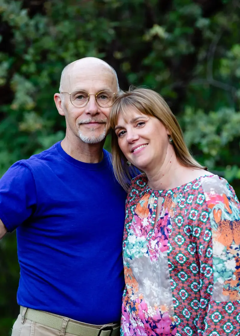Mel Barker and her husband Jim at home in District 5