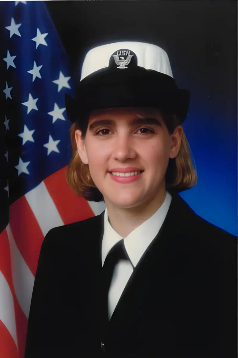 Mel Barker during her U.S. Navy service